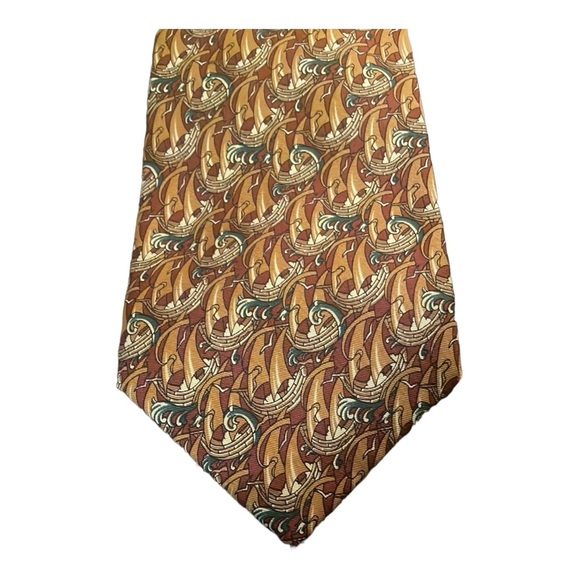 Aquascutum 100% Silk Hand Made Men's Neck Tie - Picture 4 of 5